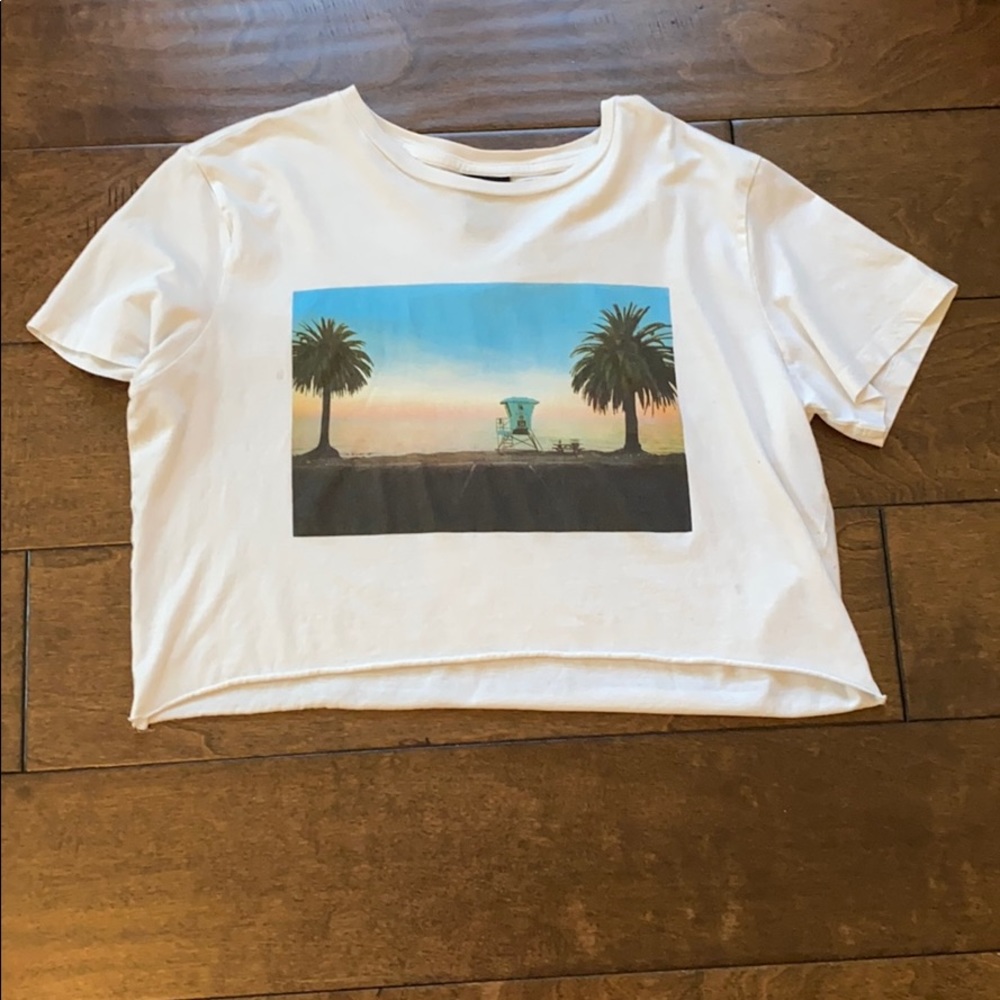 H&M Graphic Cropped T